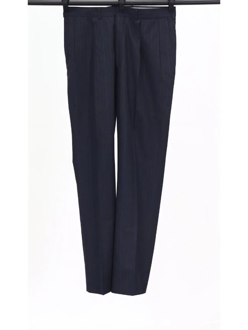 Townscraft 40L 34x32 Navy Full Suit Double-Breasted Stripe R941